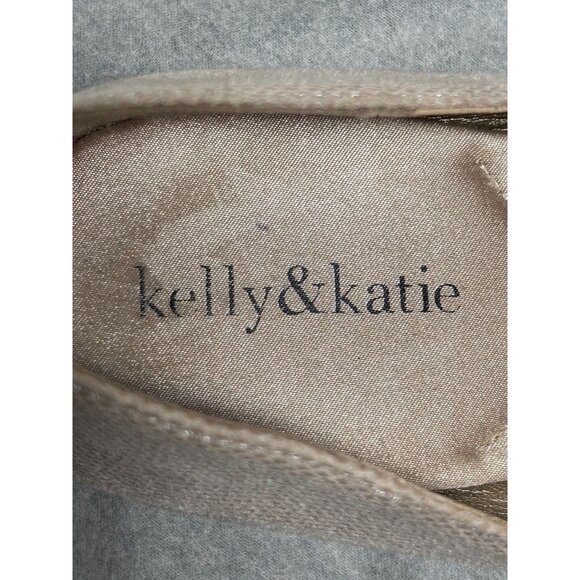 Kelly & Katie Florence Sparkle Toe Ballet Flats in Taupe - Size 8 - Picture 6 of 7